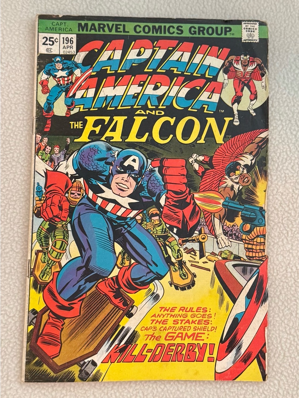 Captain America #196 Falcon Jack Kirby Marvel Comics 1976